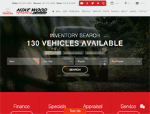 Tablet Screenshot of mikewoodtoyotaofuniontown.com